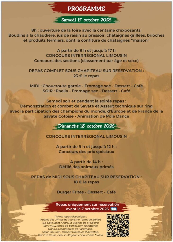 Programmme Foire